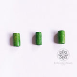 Cylindrical Beads Green