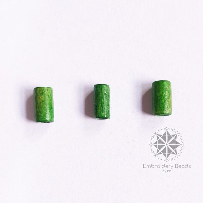 Cylindrical Beads Green