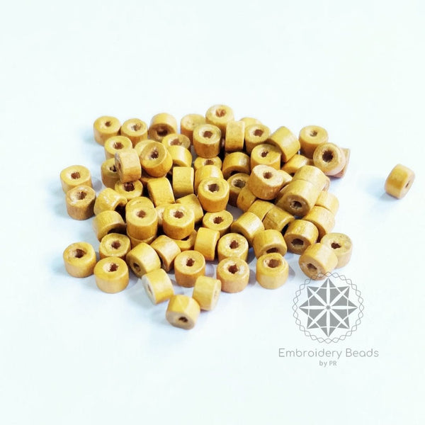 Cylindrical Beads Yellow