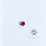 Cylindrical Beads Red 4mm
