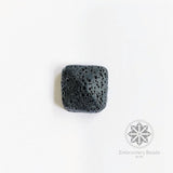 Square Rock Finish Stone Black