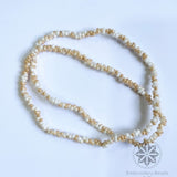 Kidney Beans Shape Beads White Cream