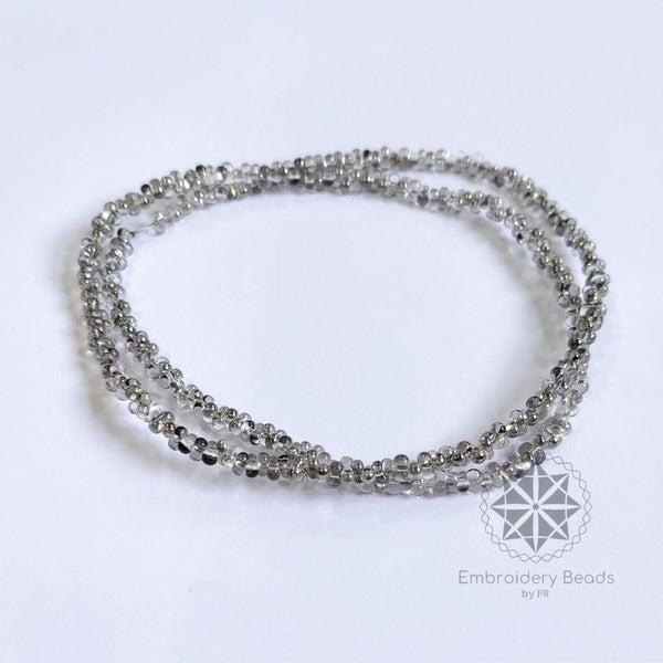 Kidney Beans Shape Beads Transparent Grey