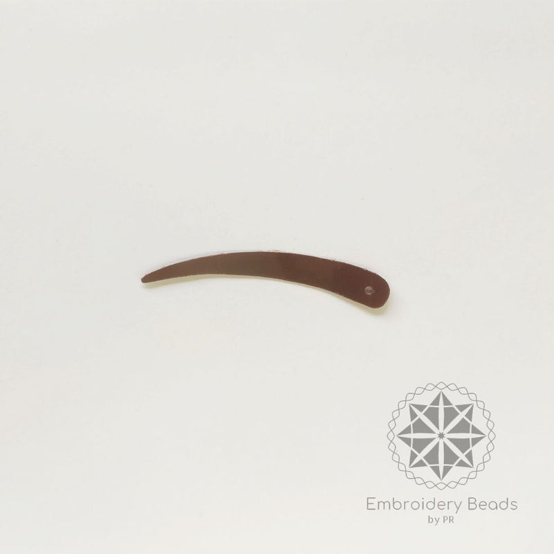 Sword Shape Sequins Brown