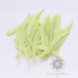 Sword Shape Sequins Lemon Green