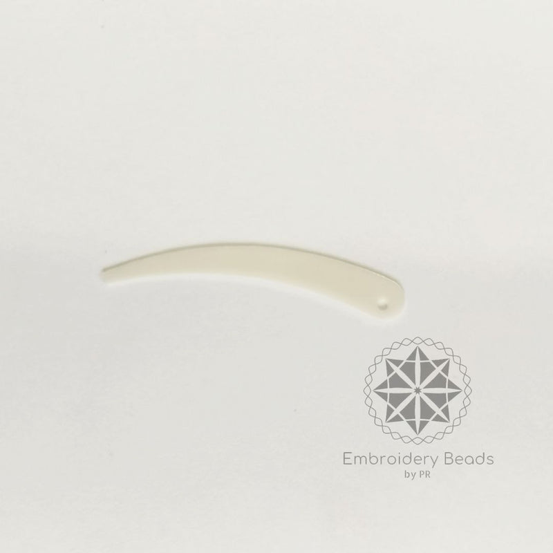 Sword Shape Sequins White