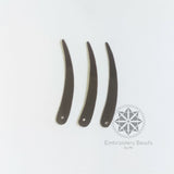 Sword Shape Sequins Dark Brown