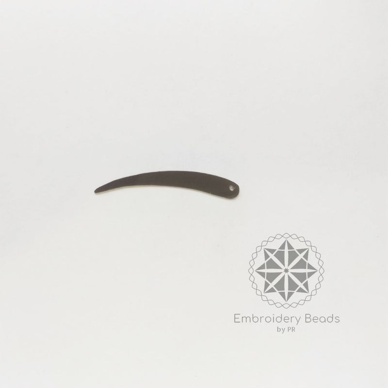 Sword Shape Sequins Dark Brown