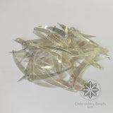 Sword Shape Sequins White