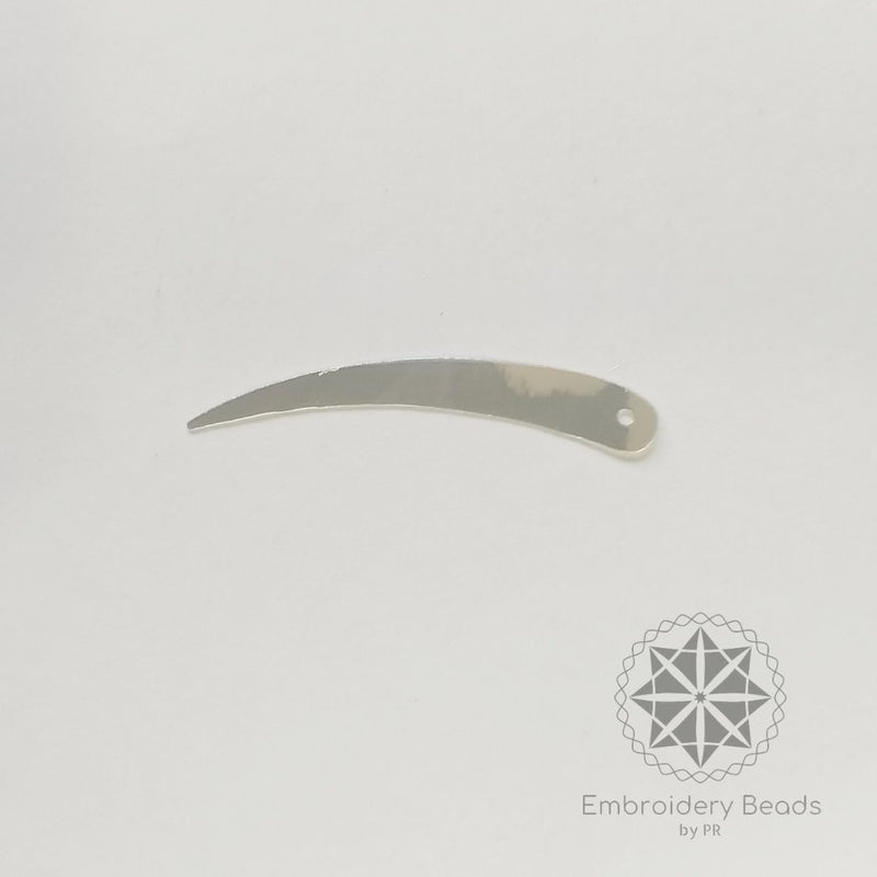 Sword Shape Sequins White