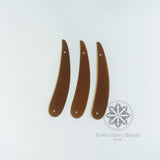 Sword Shape Sequins Brown