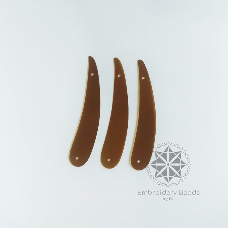 Sword Shape Sequins Brown