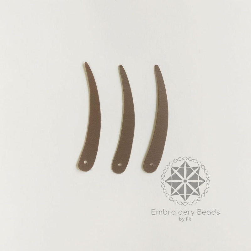 Sword Shape Sequins Brown