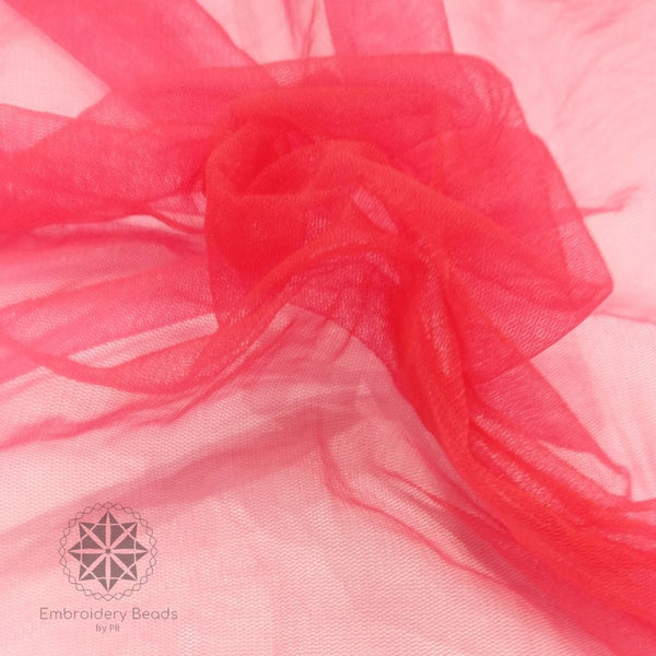 Tulle / Net Tomato red 52 Inch