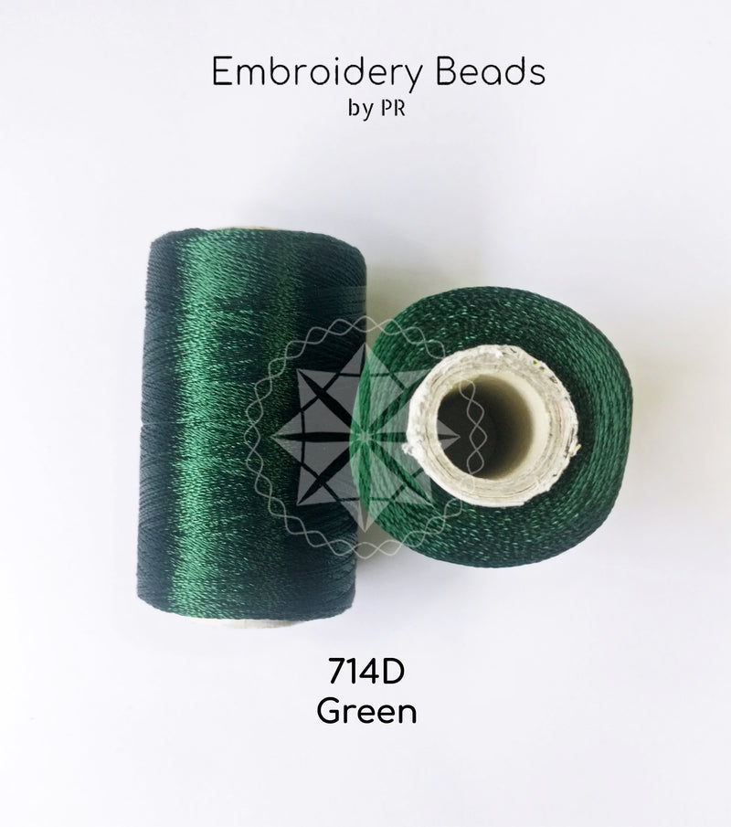 Rayon Silk Thread Dark Green
