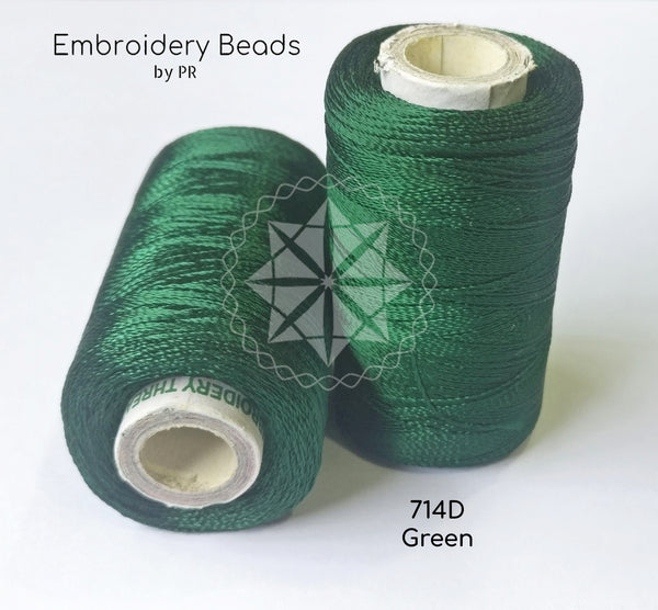 Rayon Silk Thread Dark Green