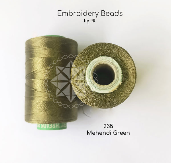 Rayon Silk Thread Mehendi Green