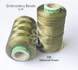 Rayon Silk Thread Mehendi Green