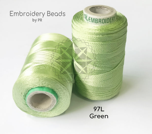 Rayon Silk Thread Green ( 72 )