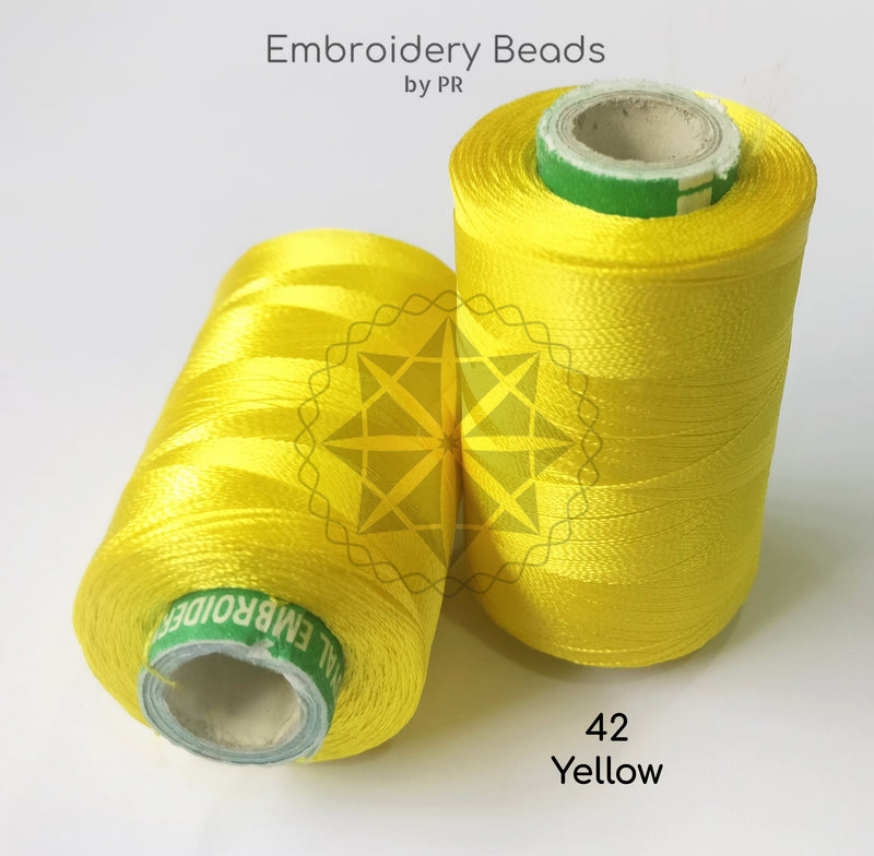 Rayon Silk Thread Yellow ( 42 )