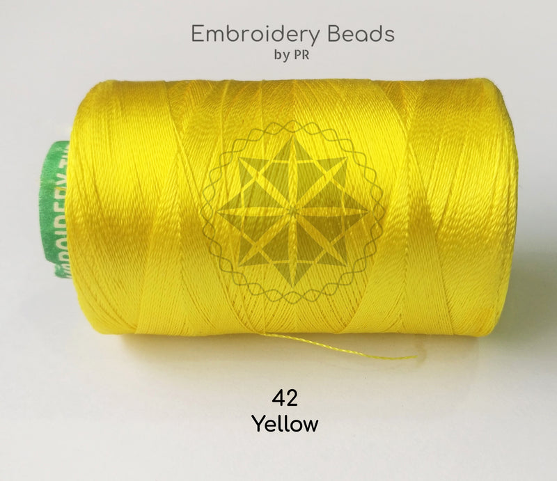 Rayon Silk Thread Yellow ( 42 )