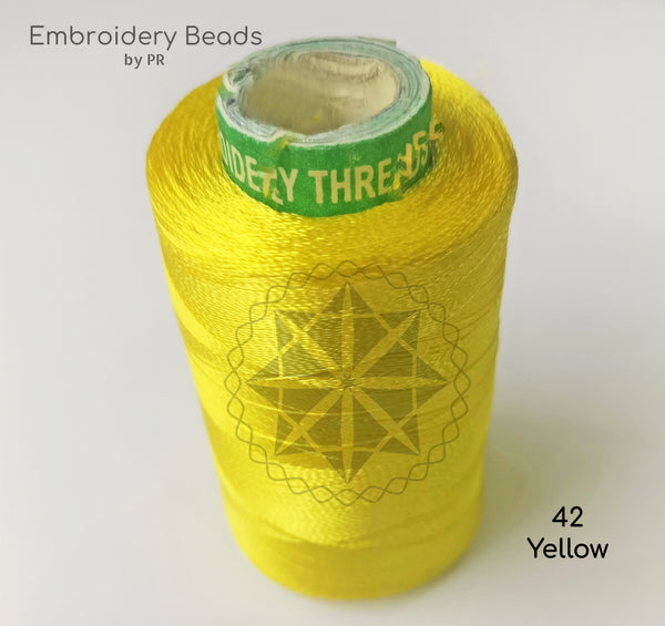 Rayon Silk Thread Yellow ( 42 )