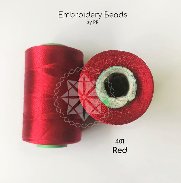Rayon Silk Thread Red