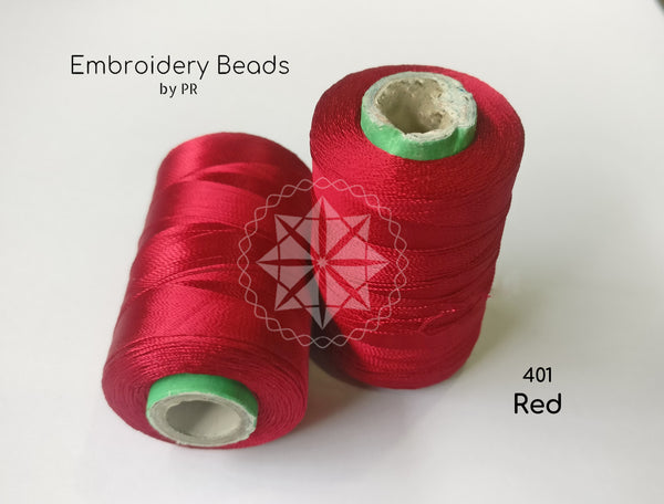 Rayon Silk Thread Red