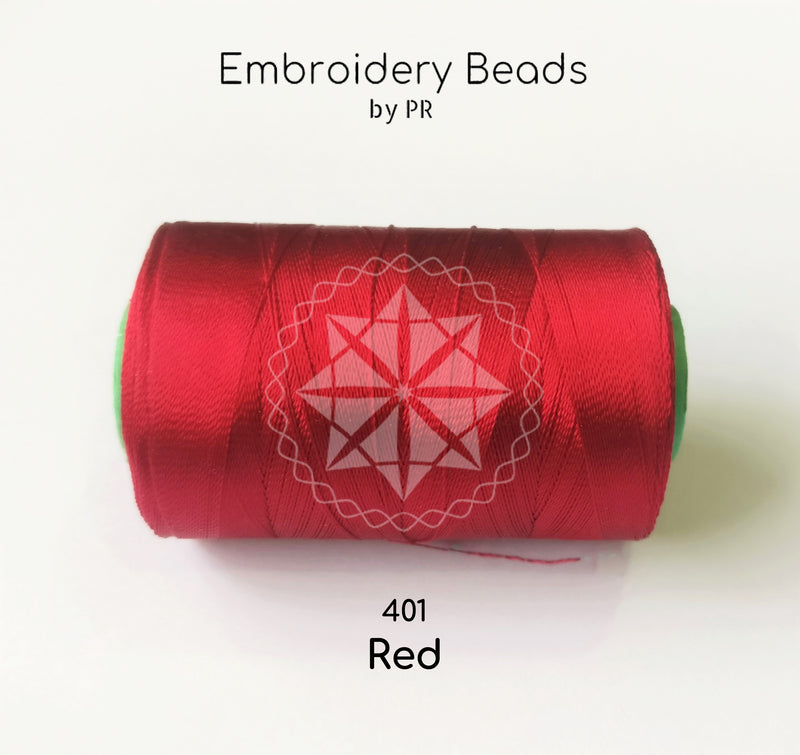 Rayon Silk Thread Red