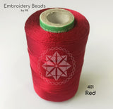 Rayon Silk Thread Red