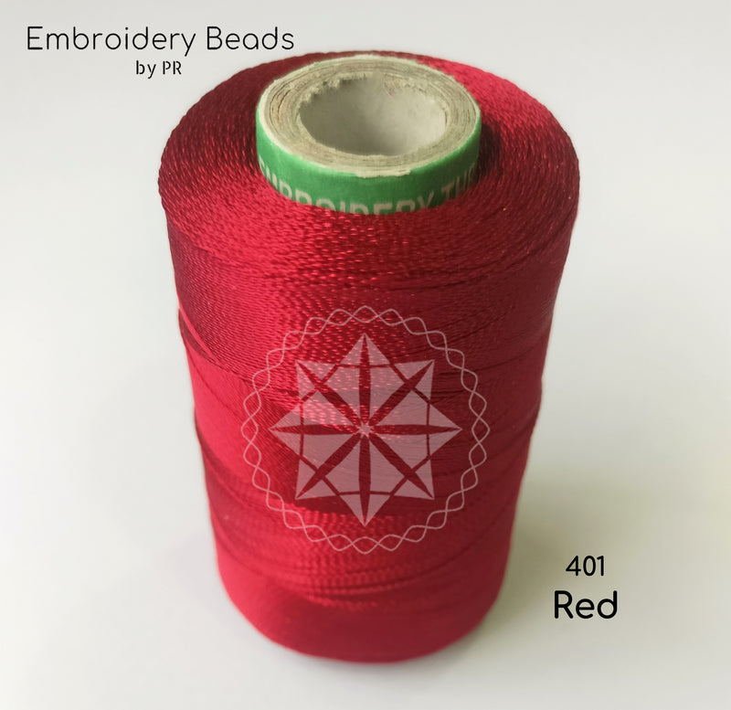 Rayon Silk Thread Red