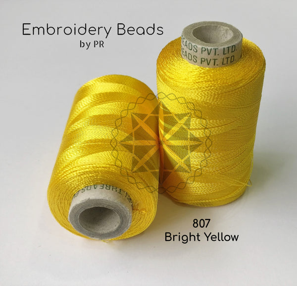 Rayon Silk Thread Bright Yellow