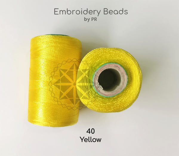 Rayon Silk Thread Yellow ( 40 )