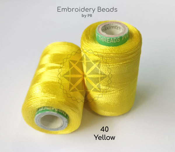 Rayon Silk Thread Yellow ( 40 )