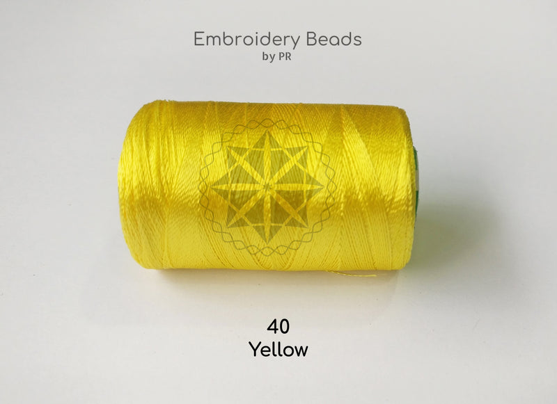 Rayon Silk Thread Yellow ( 40 )