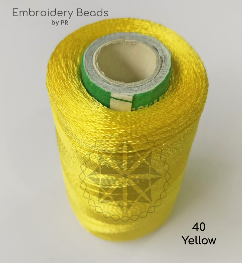 Rayon Silk Thread Yellow ( 40 )