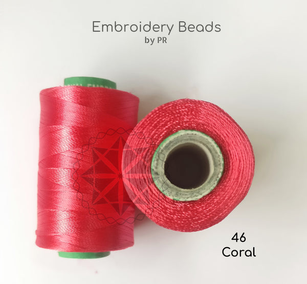 Rayon Silk Thread Coral