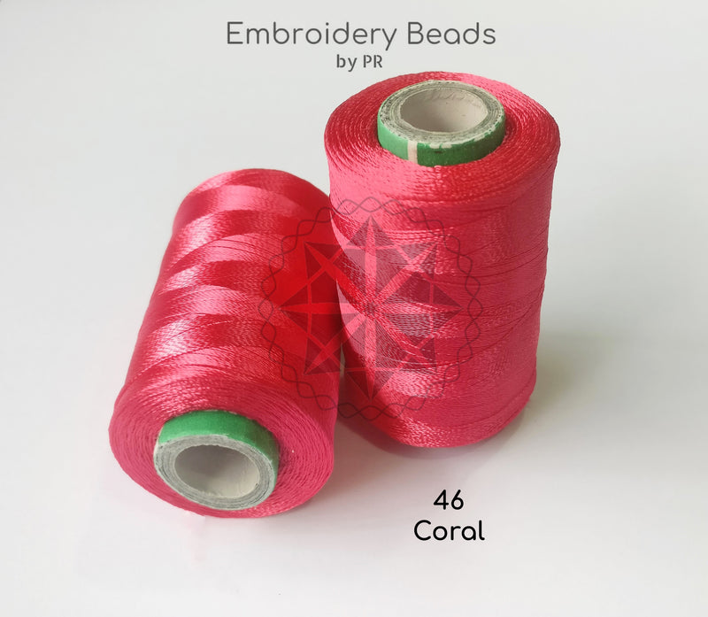 Rayon Silk Thread Coral