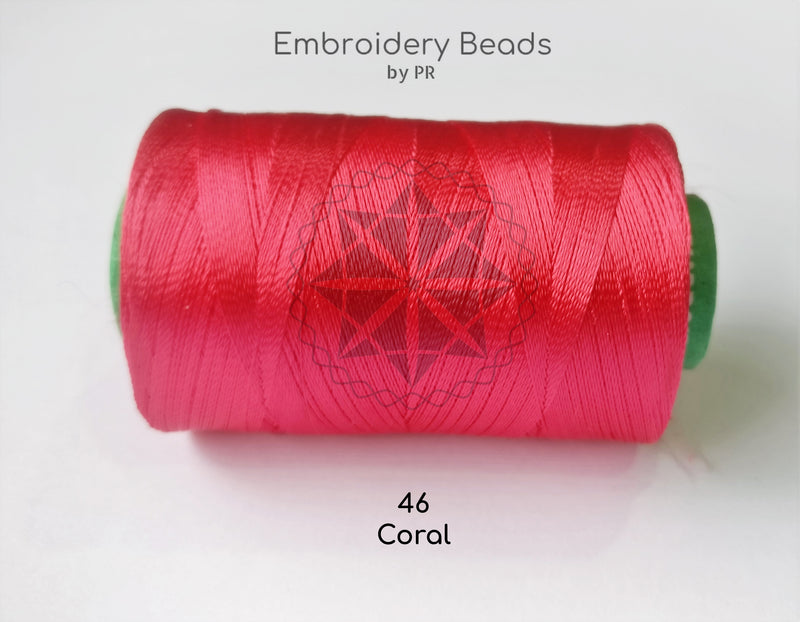 Rayon Silk Thread Coral