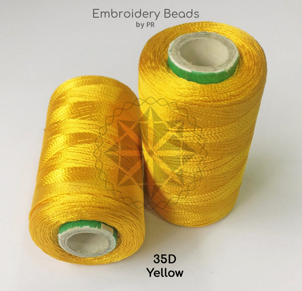 Rayon Silk Thread Yellow ( 35D )