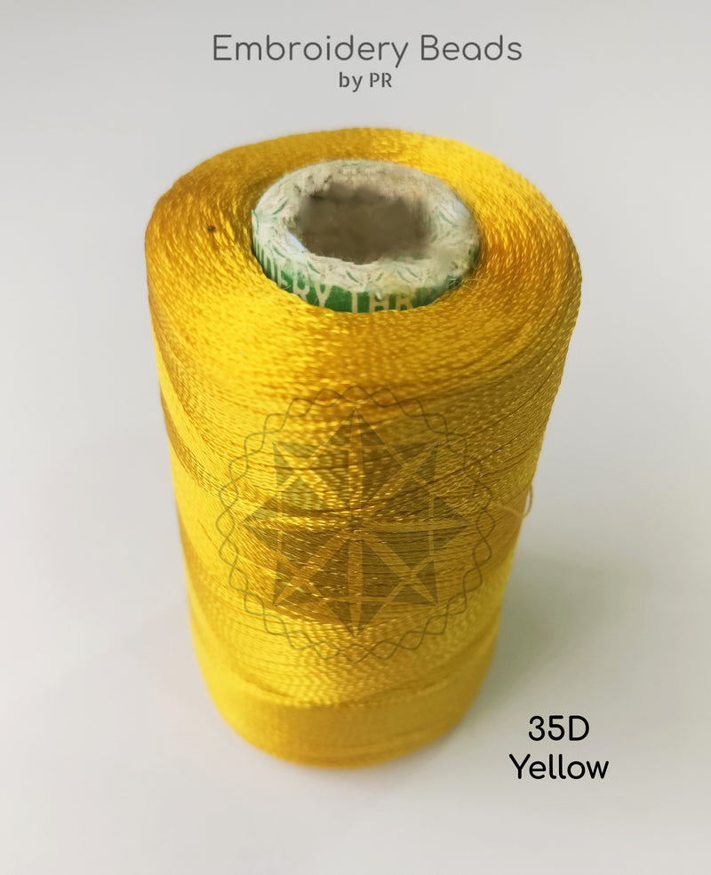 Rayon Silk Thread Yellow ( 35D )