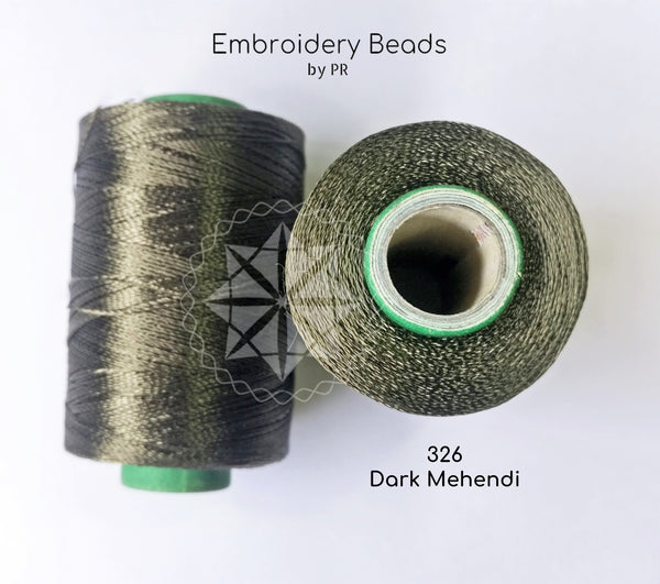 Rayon Silk Thread Dark Mehendi Green