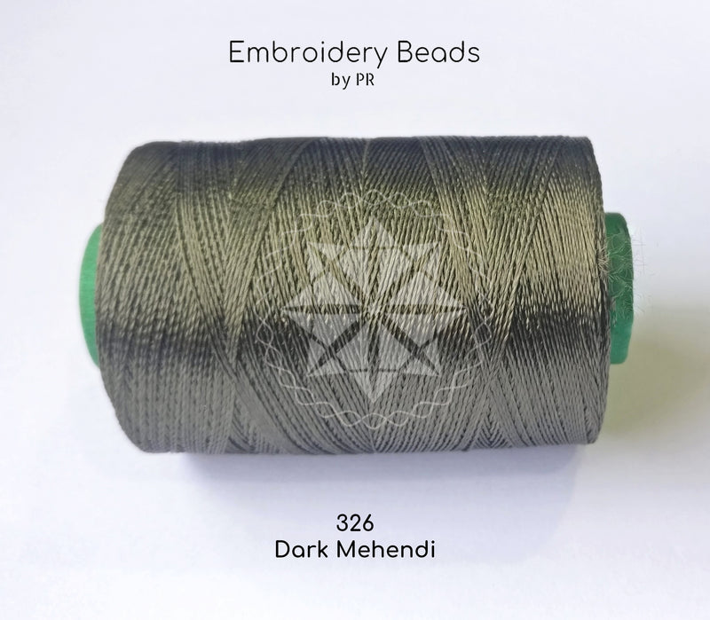 Rayon Silk Thread Dark Mehendi Green