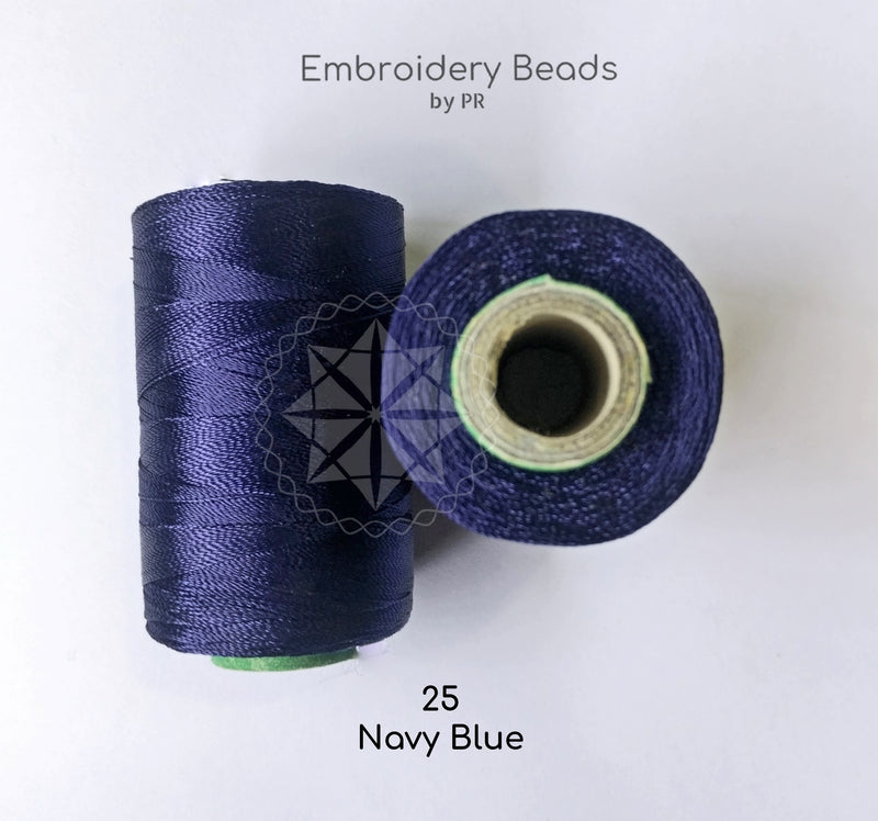 Rayon Silk Thread Navy Blue