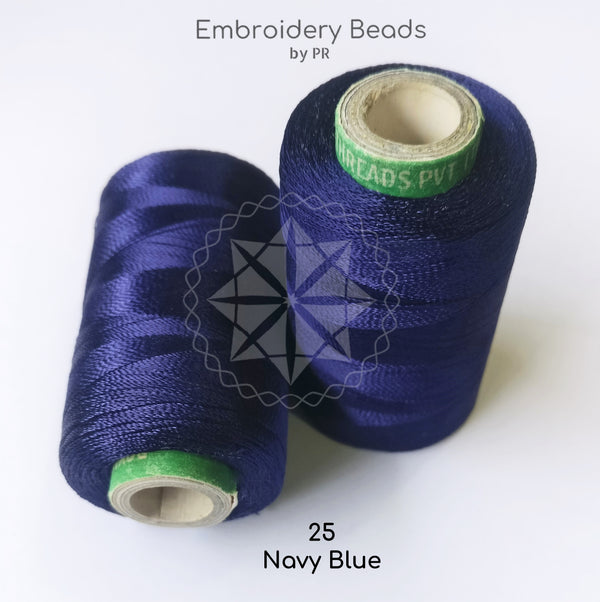 Rayon Silk Thread Navy Blue