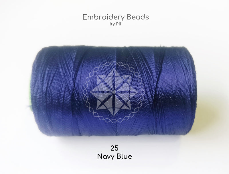 Rayon Silk Thread Navy Blue