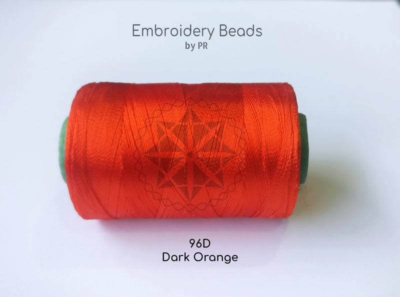 Rayon Silk Thread Drak Orange