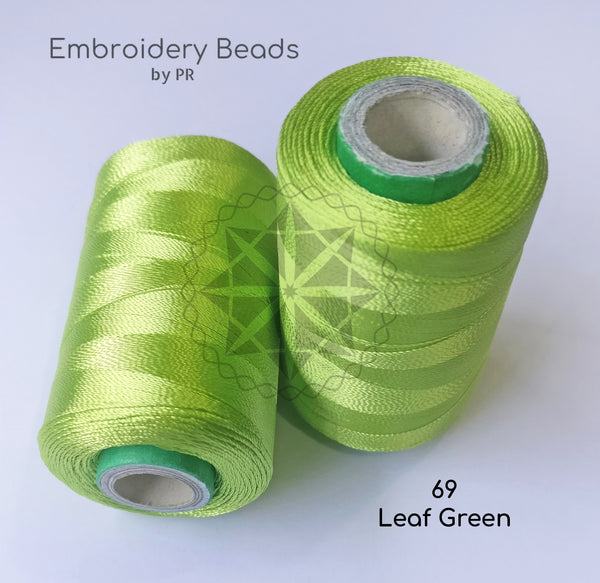 Rayon Silk Thread Leaf Green