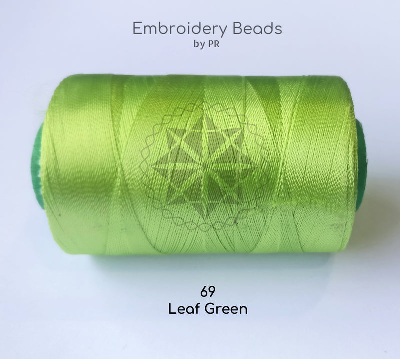 Rayon Silk Thread Leaf Green