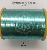Flat Metallic Thread Mint